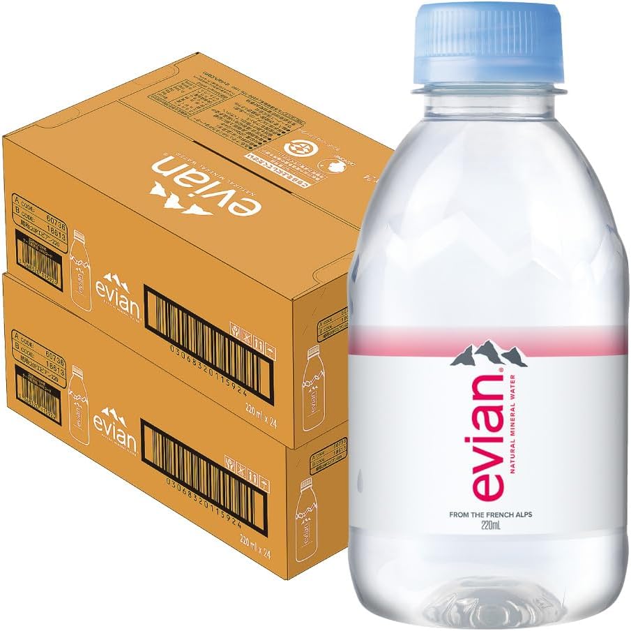 伊藤園 エビアン 220ml ペットボトル 24本×2ケース (48本)