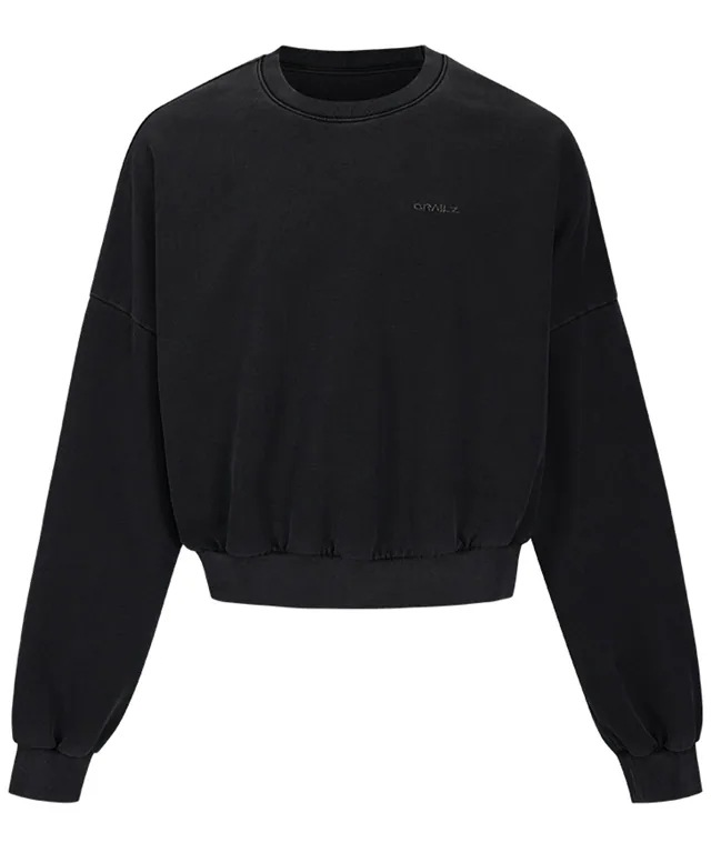 ERBE OVERSIZED SWEATSHIRTS(WASHED BLACK)