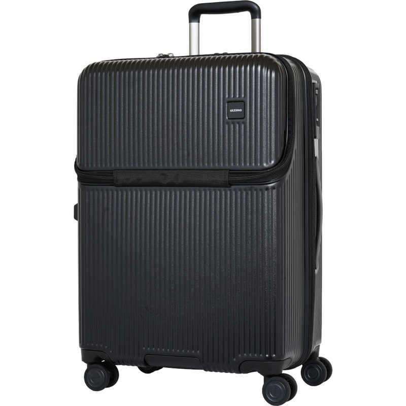 オルティモ　スーツケース ファスナータイプ フロントオープン 預け入れサイズ [TSAロック搭載 /約61L /3泊～5泊 ] ブラック　OT-0887-58N-BK
