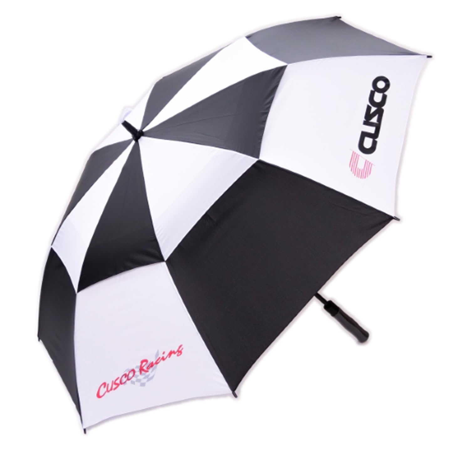 クスコ（CUSCO） 【アンブレラ】 CUSCOアンブレラ 日傘・雨傘 風が抜ける二重構造＆ホワイト・ブラックのツートンカラー 直径 136cm 全長 101cm AA UMB3