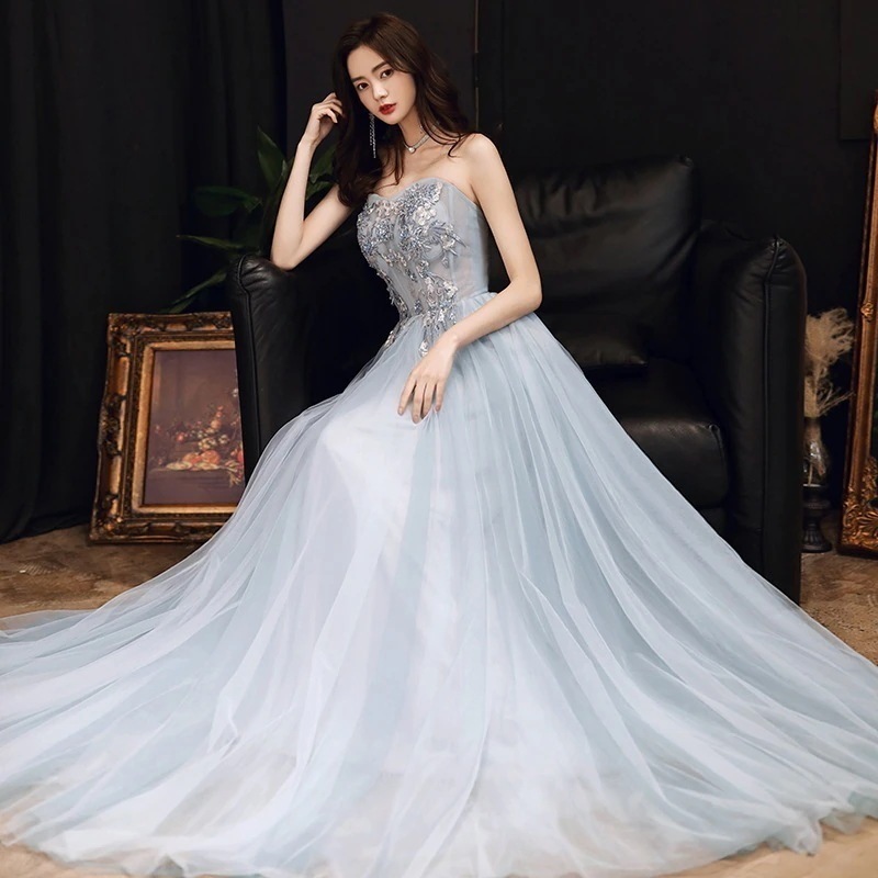 新入荷 結婚式ワンピース 花嫁ロングドレス ドレス ウェディングドレス 司会者 成人式 同窓会 演奏会 発表会 卒業式 パーティードレスワンピース 7,307円