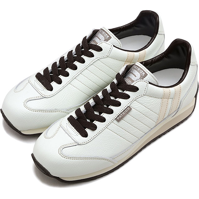 スニーカー マラソン・レザー [982450] MARATHON-L レディース 日本製 靴 シーズン限定カラー WH/CH ホワイト/チョコ