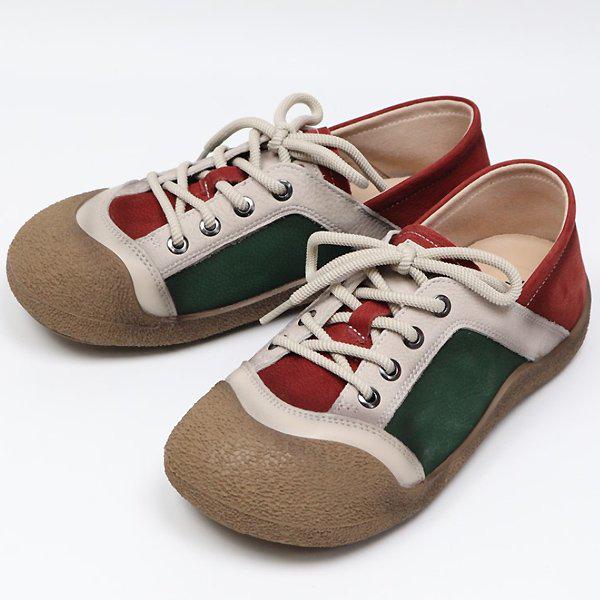 シューズ レザー ヴィンテージ ゴム底 女性 レディース スリッポン スニーカー 3cm smmj6855_P419608617