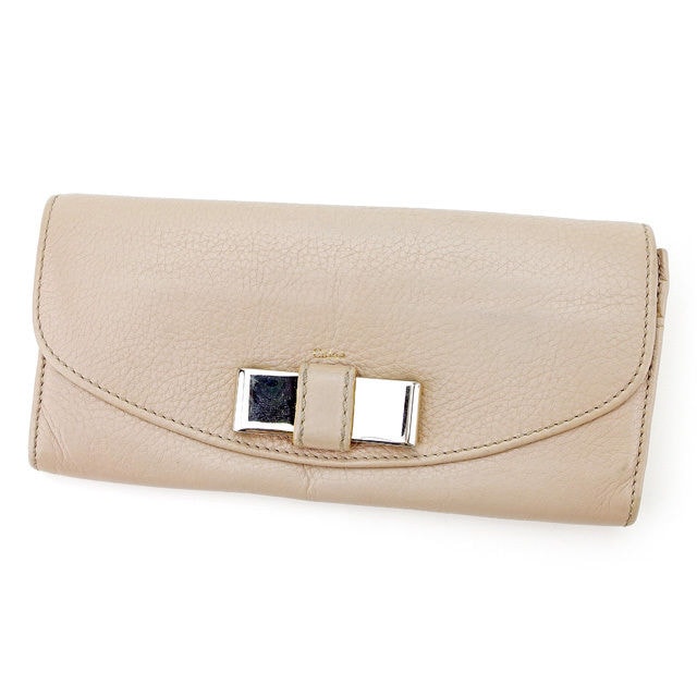 長財布 二つ折り 財布 ピンク シルバー 中古