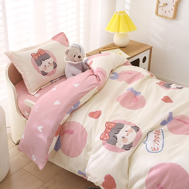 純綿幼稚園キルト3点セットお昼寝キルトベビー子供寝具6点セット幼稚園取り外し可能洗える