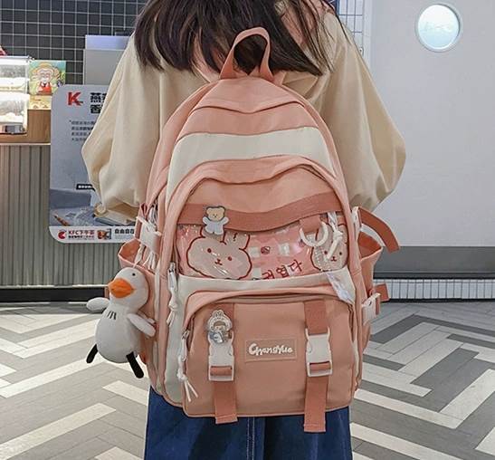 バッグ カバン 鞄 レディースバッグ リュックサック バッグパック 大容量 多収納 機能性 便利 ラウンドファスナー 軽量 使いやすい 仕切り サイドポケット かわいい 大人可愛い シンプル カジュア