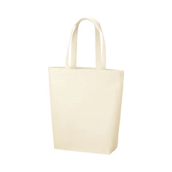 （まとめ） ジーナス コットンバッグ トート型 ヨコ370タテ360マチ幅100mm 98100 1パック（10枚） 4セット