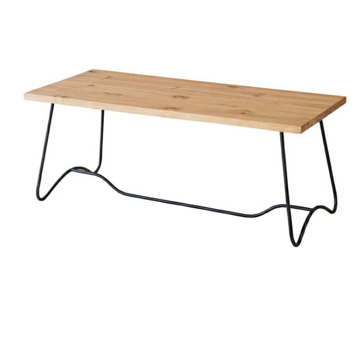 センターテーブル ローテーブル 天然木 パイン アイアン リビング ナチュラル NW-111