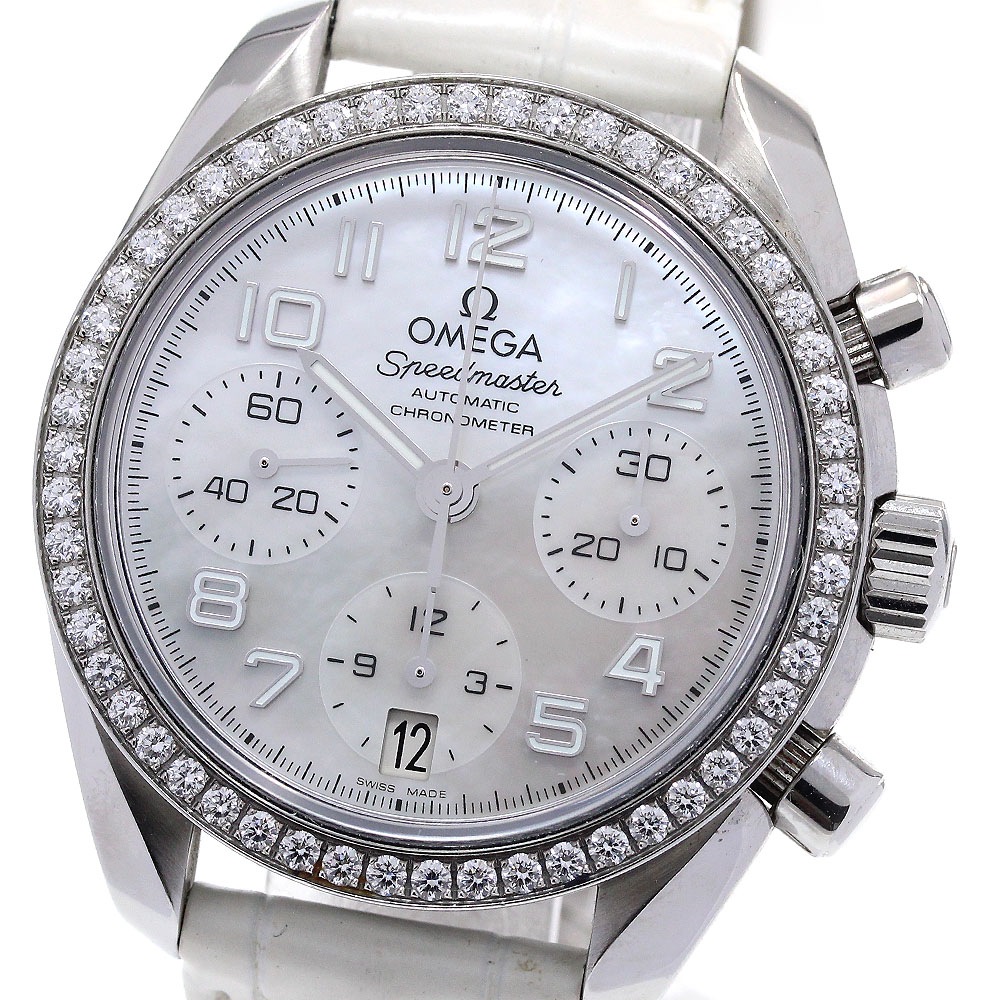 オメガ OMEGA 324.18.38.40.05.001 スピードマスター クロノグラフ ダイヤベゼル 自動巻き ボーイズ _839653【中古】