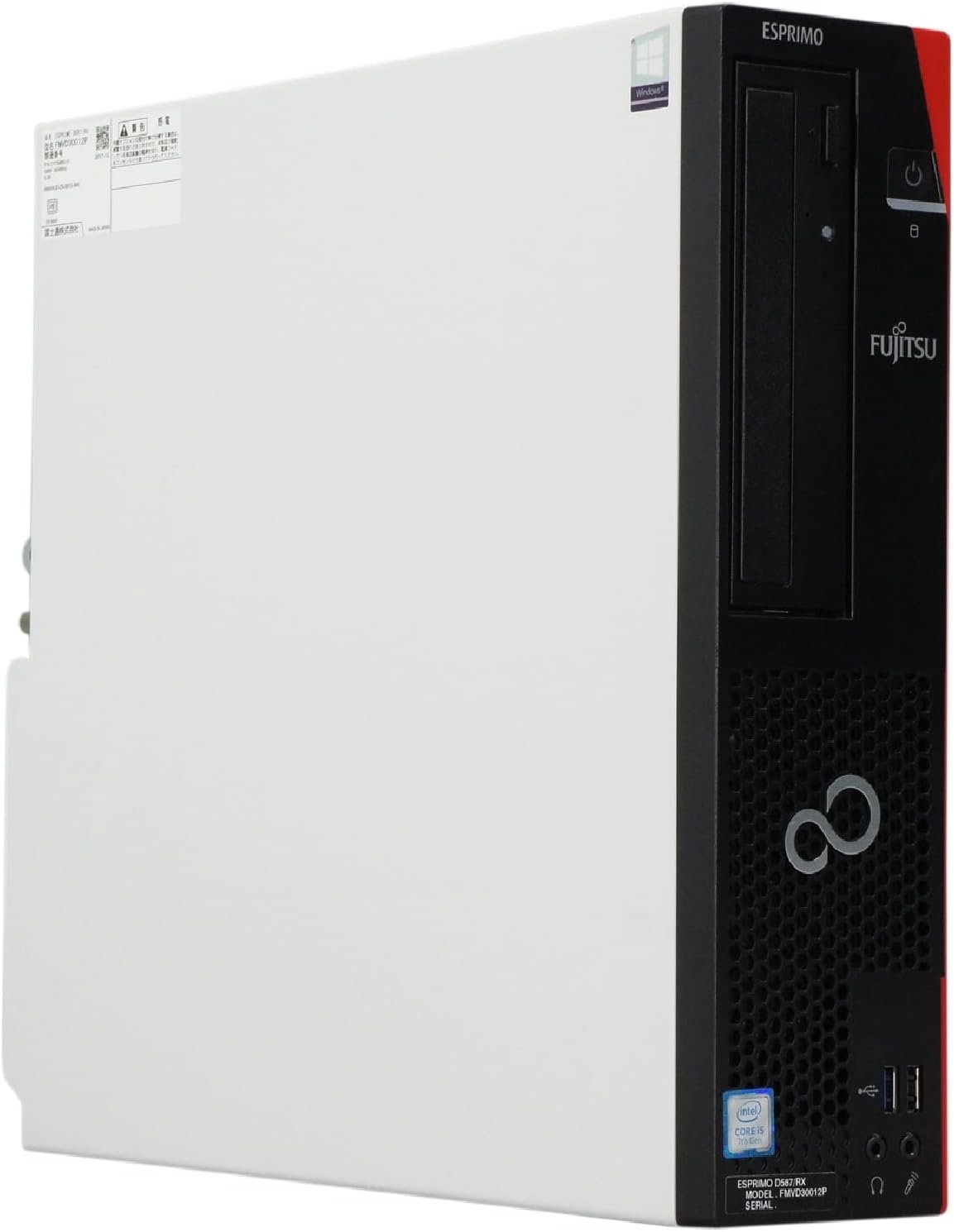 パソコン ESPRIMO D587/RRX Windows10 デスクトップ Core i5 7500 3.4～最大3.8GHz MEM:16GB SSD:240GB DVDマルチ Win10Pro