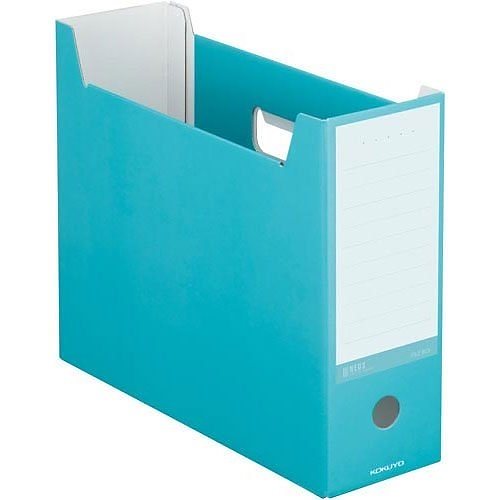 （まとめ買い）ファイルボックス NEOS A4 ターコイズブルー A4-NELF-B [x10]