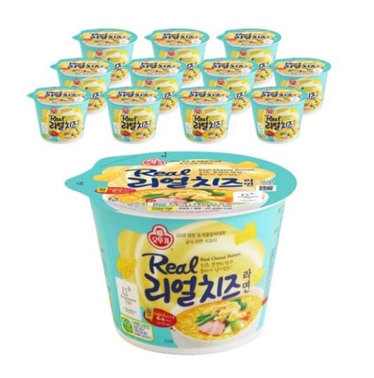 オットゥギ リアルチーズラーメン容器 120g 12個/韓国直送