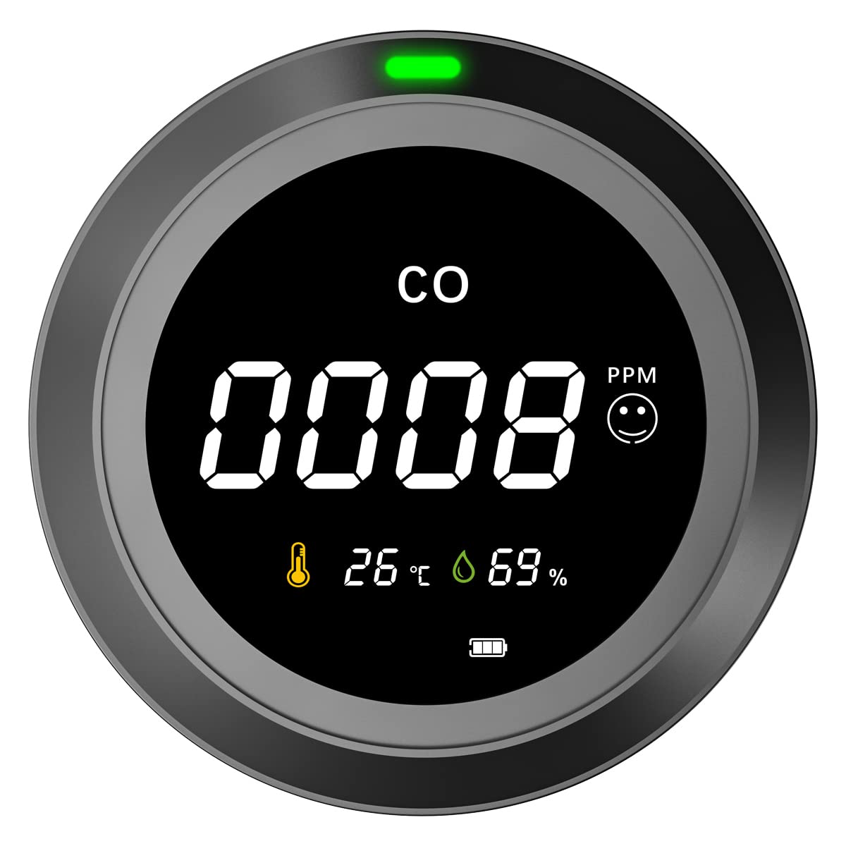 温湿度計 一酸化炭素チェッカー 充電式 キャンプ用 一酸化炭素 中毒 警報器 キャンプ 車中泊 冬キャン 温度計 湿度計