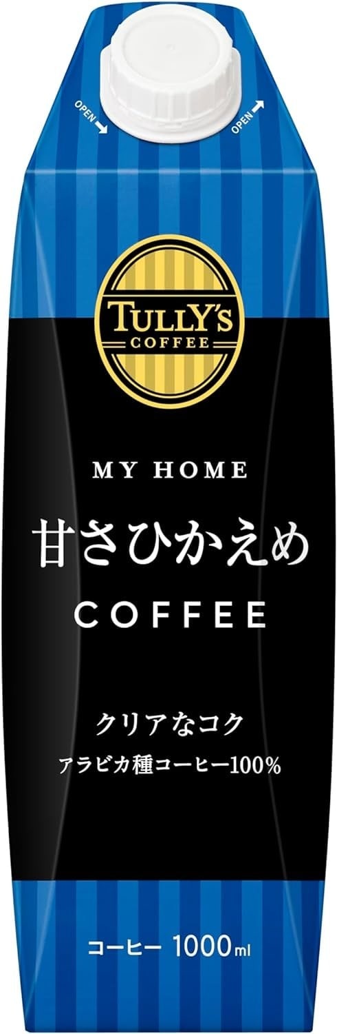 伊藤園 タリーズコーヒー 微糖 コーヒー マイホーム キャップ付き 紙パック 1000ml 1L24本