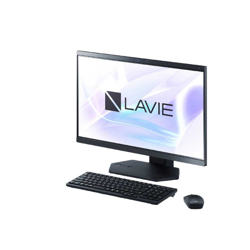 NEC　デスクトップパソコン LAVIE A23 [ 23.8型 / Win11 Home / Core i7 / メモリ16GB / SSD512GB ] ファインブラック　PC-A2375LAB