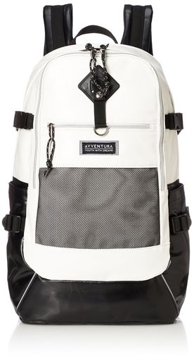 [アヴェンチュラ] リュック リュックサック デイパック 通学リュック 通学 バッグ 通勤バッグ スクールバッグ 合皮 大容量 A4 メッシュポケット 背面 ファスナー ポケットたくさん 28L 30