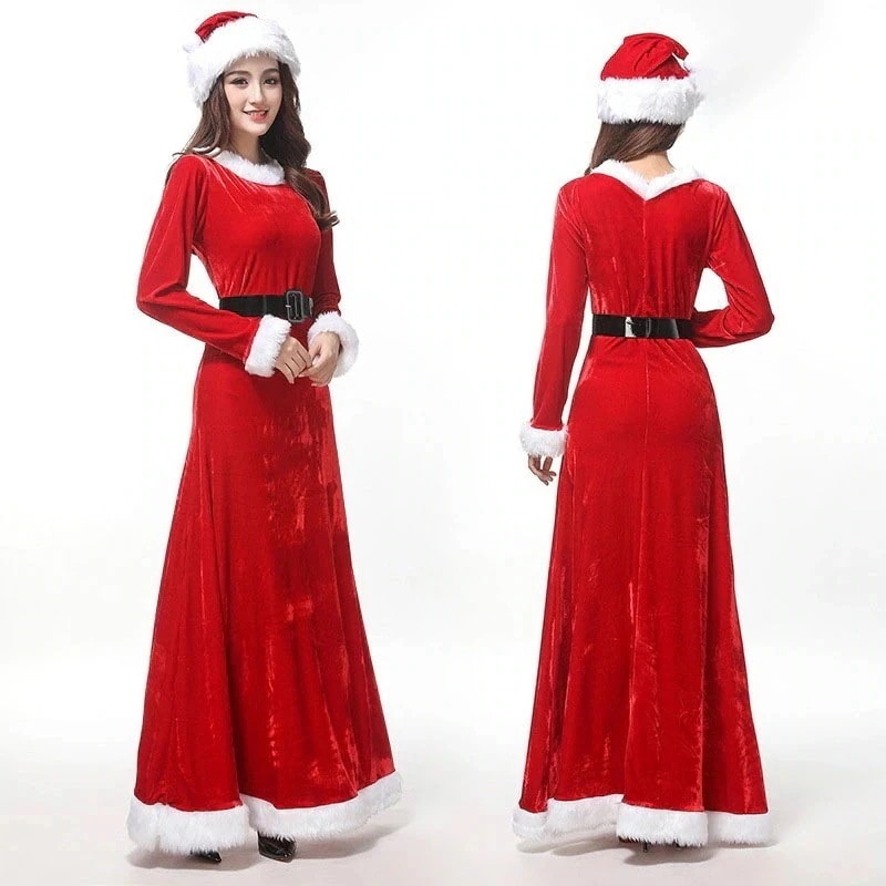 25大人気祝日おめでとうクリスマストナカイコスプレコスムワンピースセクシーサンタドレスレディースサンタコスプレサンタコス衣装仮装学園祭文化祭パーティーかわいい5点セ