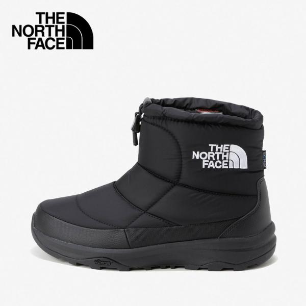 ノースフェイス メンズ レディース ブーツ 防水 ヌプシ ブーティ ウォータープルーフ ロゴ ショート アークティックグリップ NF52485 KW ブラック 黒 防滑 撥水