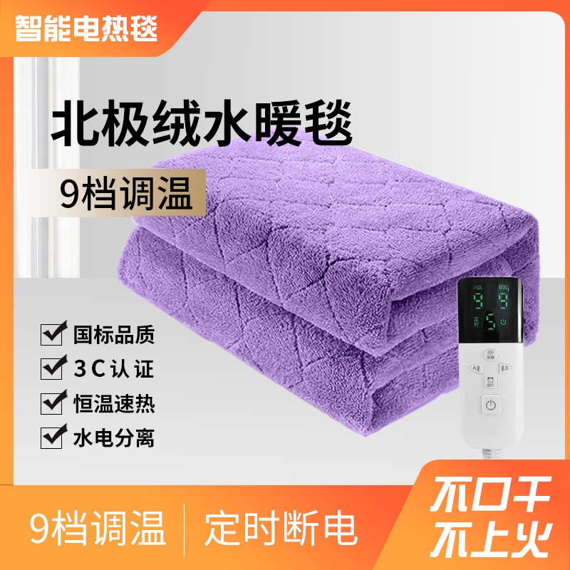 厚い北極ベルベット配管ブランケットインテリジェント一定温度シングルダブルダブル制御水サイクルホーム安全性と省エネ厚いマットレス