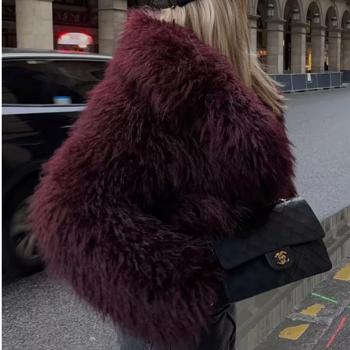 欧米冬季ショート丈エコファーアウター レディース 新作 マルチウェア 人工ファー 品質 ファッション