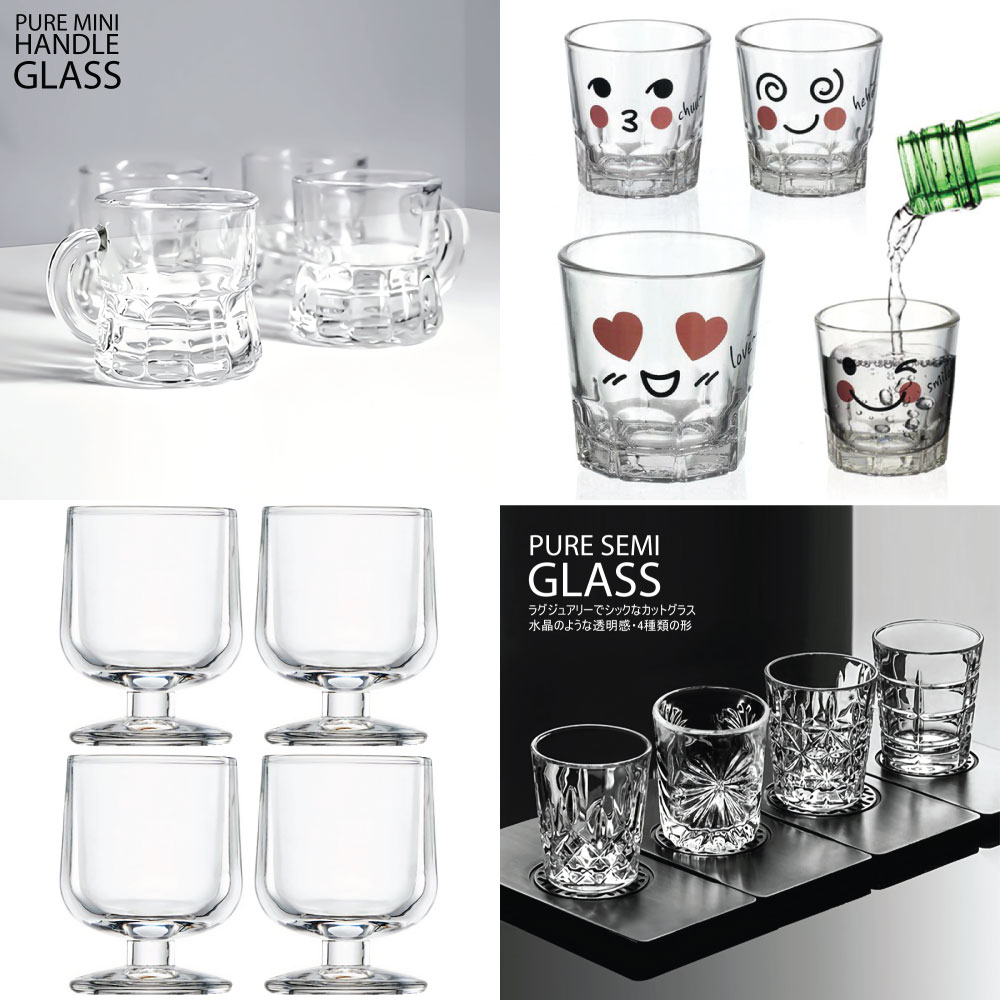 Qoo10] チャミスル 選べる 韓国 焼酎グラス 4個セット
