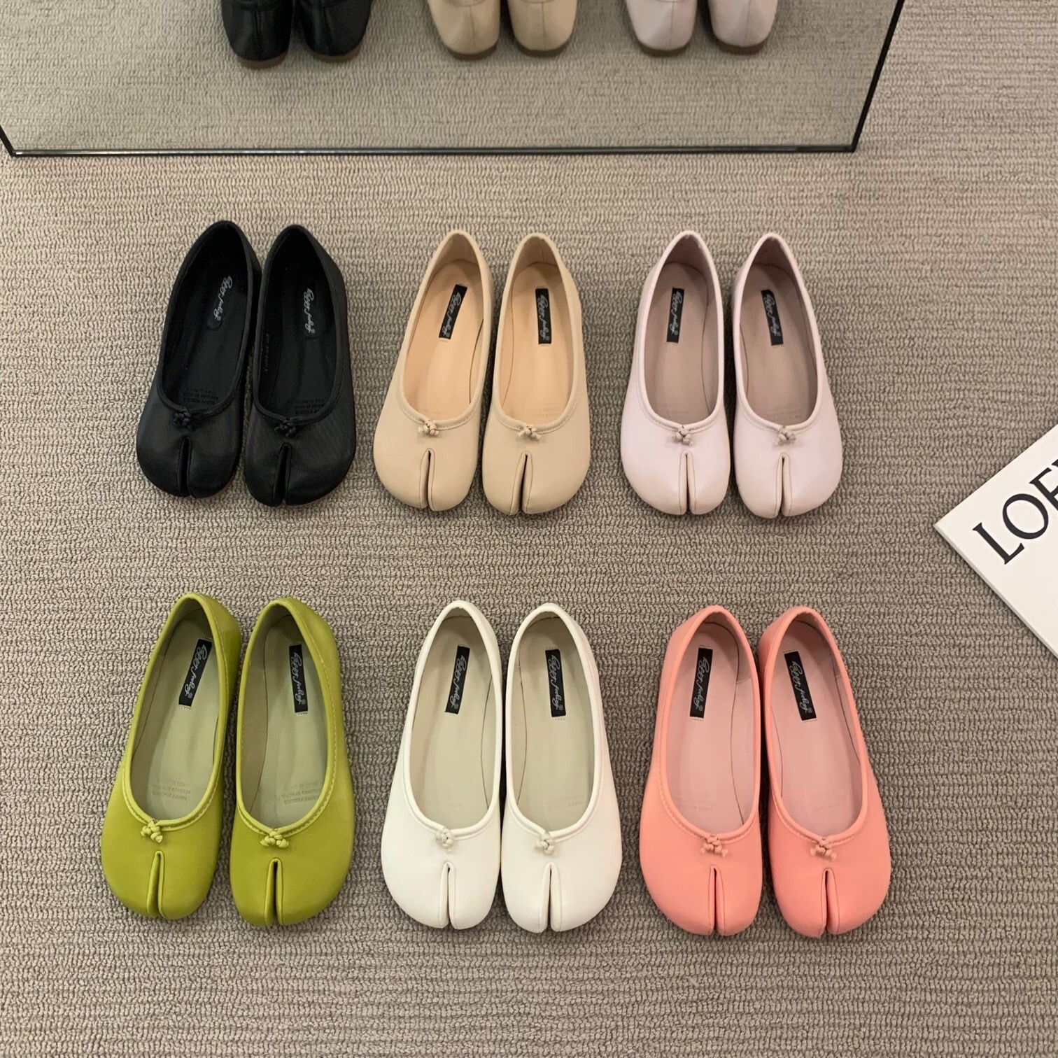 シューズ レディース 足袋シューズ タビ たび 靴 22.5cm 23cm 23.5cm 24cm 24.5cm 25cm 韓国 パンプス レディースシューズ ぺたんこシューズ ぺたんこパンプス 大人