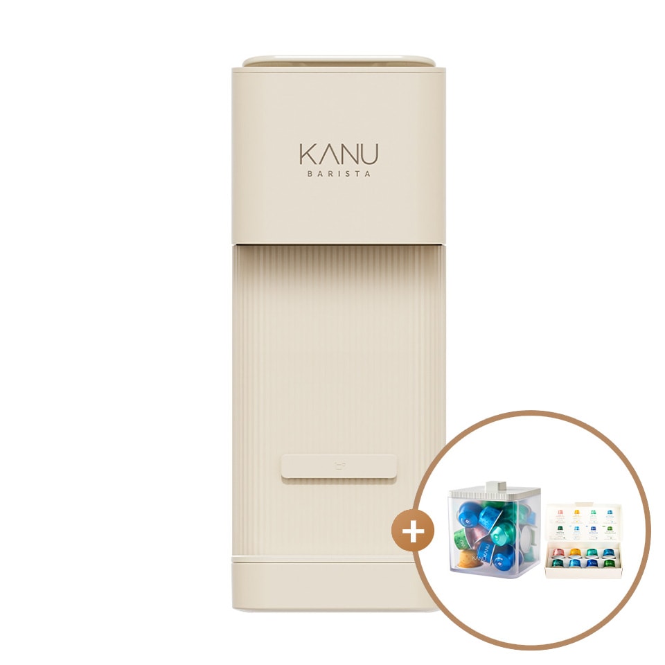 カヌー バリスタ カプセルコーヒーマシン ブリーズ サンドベージュ (追加ギフト贈呈)