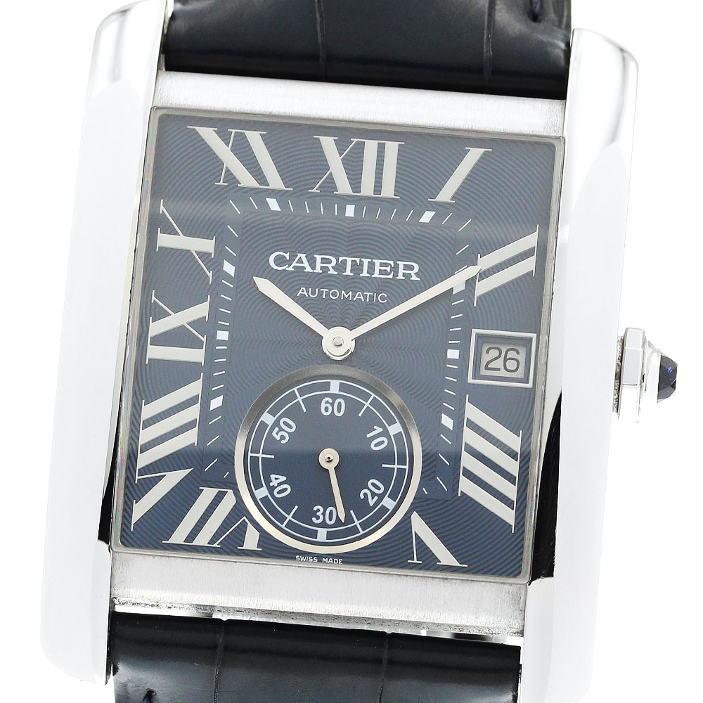 カルティエ CARTIER WSTA0010 タンクMC LM スモールセコンド 自動巻き メンズ 良品 箱・保証書付き_876113【中古】