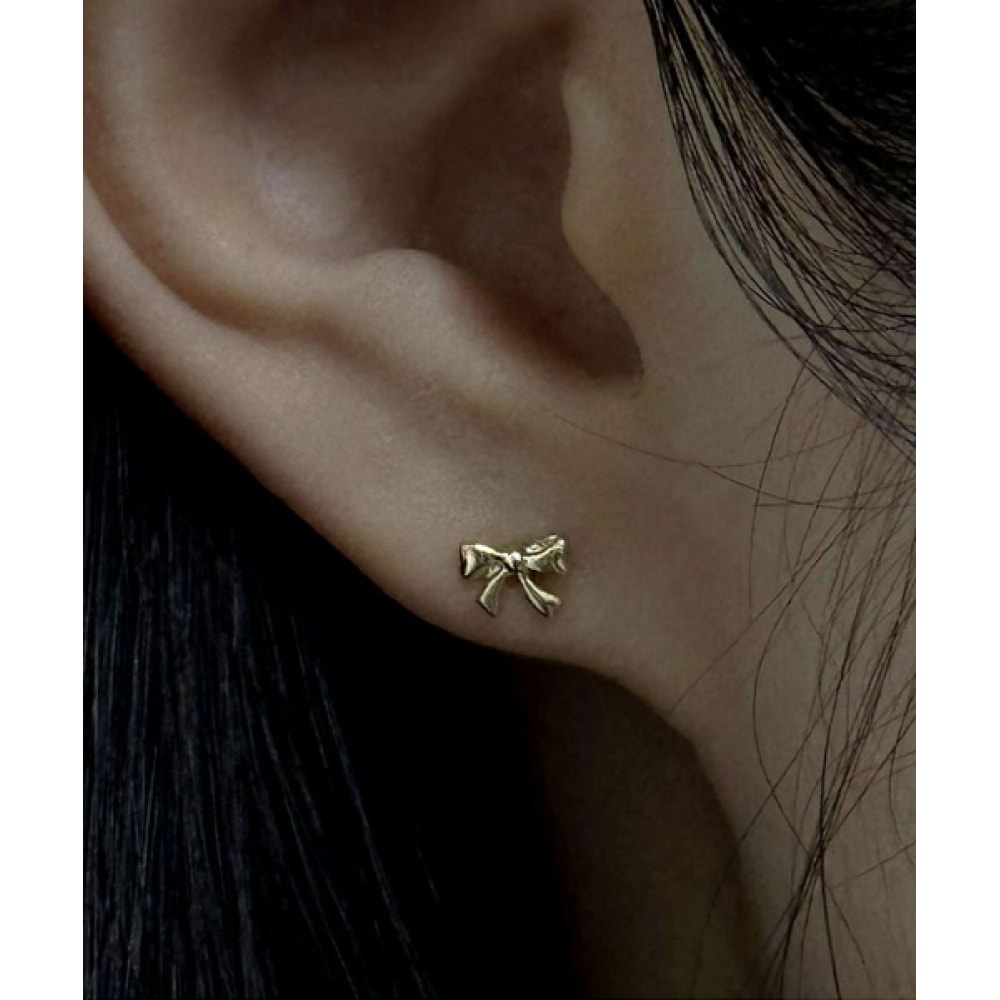 ヘレンジュエリー 14K タイニーリボンピアス