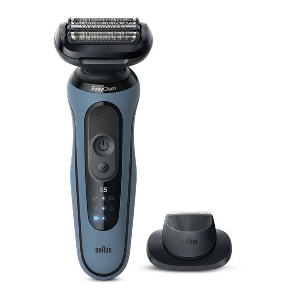 メンズシェーバー 密着シリーズ5 充電式 3枚刃 アズールブルー 52-A1200S