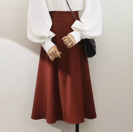 スカート ミッドレングス Aライン ハイウエスト かわいい 大人可愛い きれいめ カジュアル 大人 上品 おしゃれ お洒落 かっこいい 大人女子 ラブリー キュート ガーリー 個性的 クール セクシー 5,424円