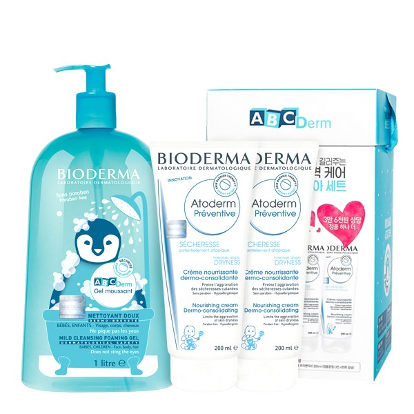 バイオダマ幼児用無双ゲルクレンザー1L+アトダムプリベンティブクリーム2p