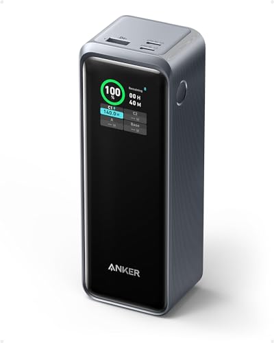 Anker Prime Power Bank (27650mAh, 250W) (モバイルバッテリー 27650mAh 合計最大250W出力 大容量 LEDディスプレイ搭載)【USB Power De