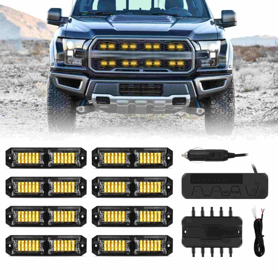 車 回転灯 点滅灯 高輝度 黄色 車載用 防水 イエロー オレンジ 橙 LED パトライト パトランプ 緊急車両ライト 作業灯 警告灯 工場 建設現場 公共の場所 12V 24V