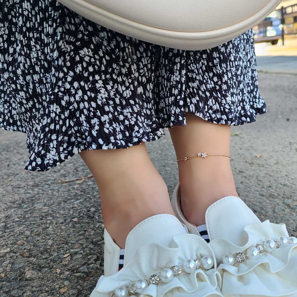 デイリー 星 ラインストーン シンプル 足輪 18,000円