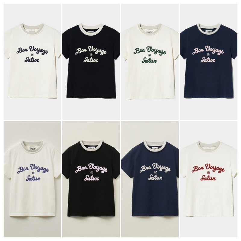 【SATUR】 (W) SATUR LOGO VOYAGE T-SHIRT : 8COLORS