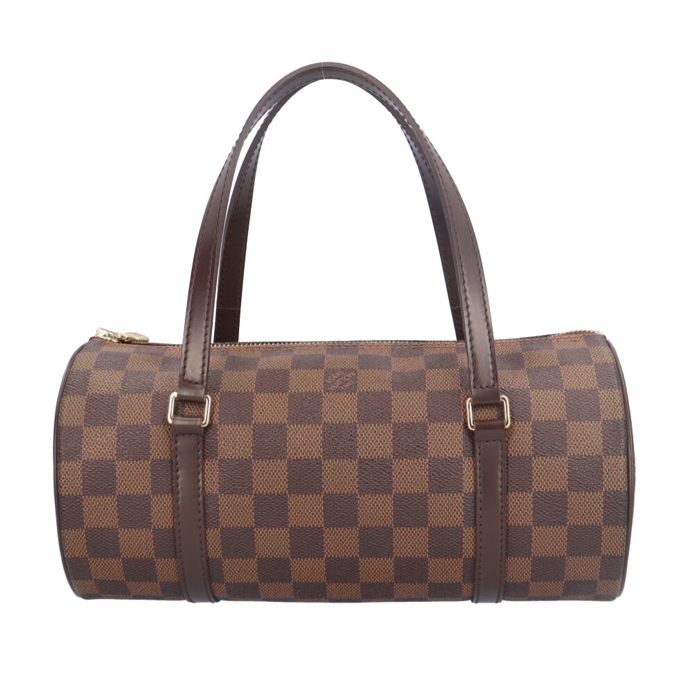 ルイヴィトン パピヨン26 ダミエ ハンドバッグ ダミエキャンバス N51304 ブラウン LOUIS VUITTON 中古 美品