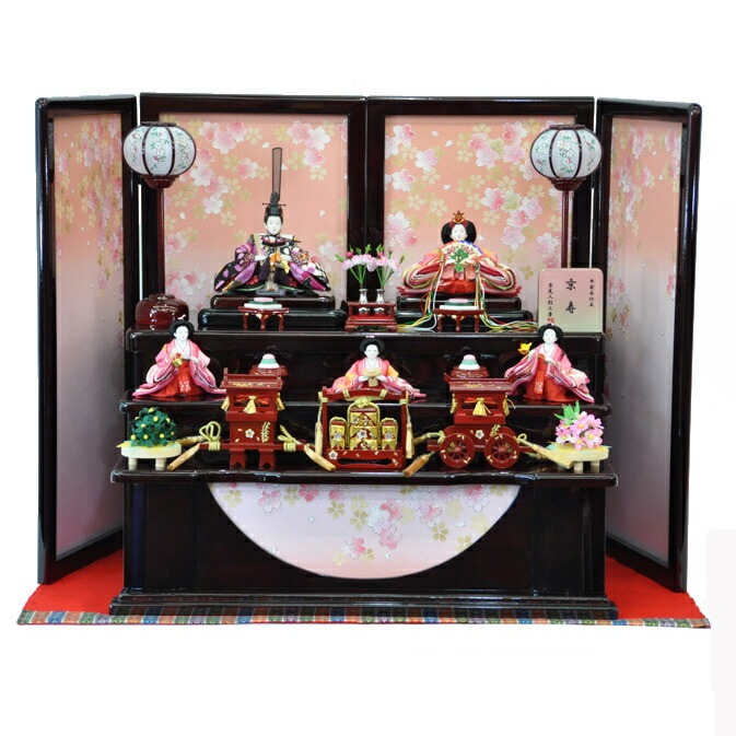 雛人形 ひな人形 お雛様 おひなさま かわいい 手作り 2025年 新作 秀光 限定品 送料無料 コンパクト ミニ 初節句 ひな祭り 収納 五人 5人 買得 お得 人気 ランキング P84213