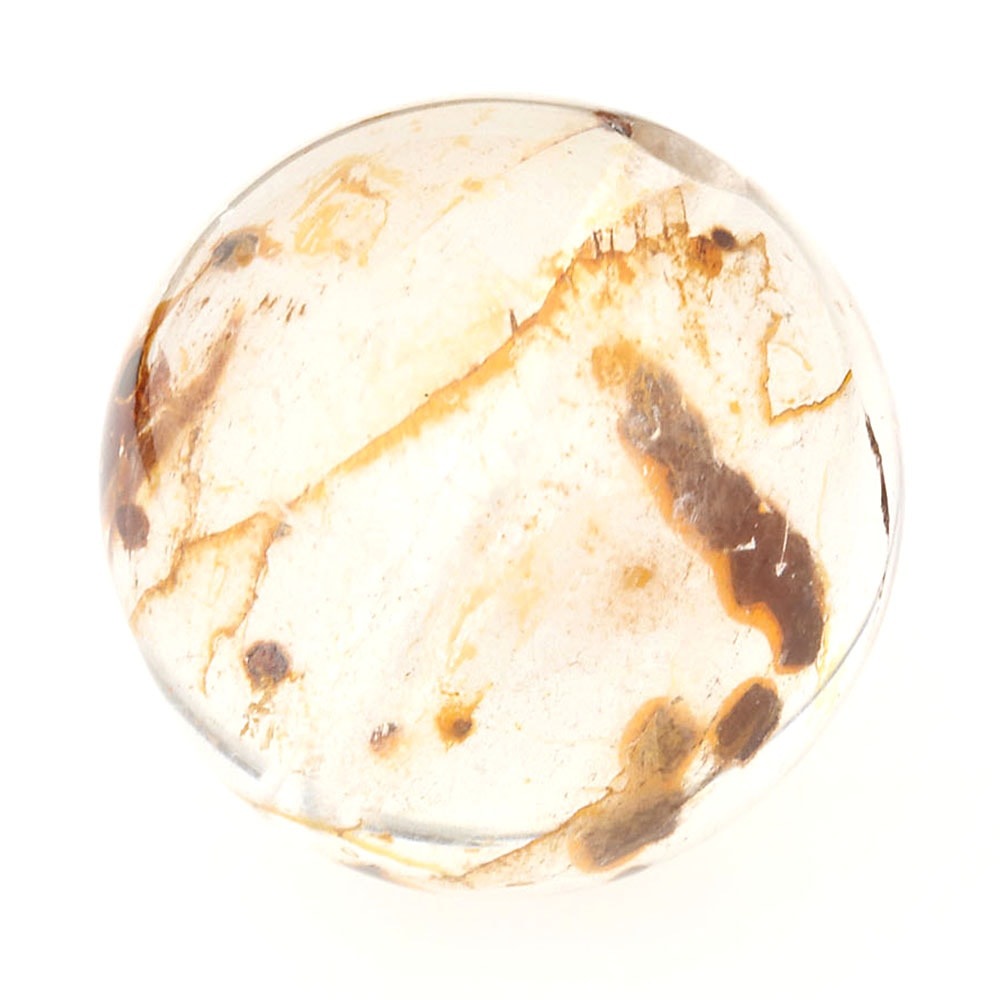 「1点もの 現品」 1粒売り 天然 オーラクォーツ ブラジル産 14mm パワーストーン バラ売り 天然石 パワーストーン ばら売り ビーズ 穴あき 1玉売り アクセサリー パ zz000122-ai