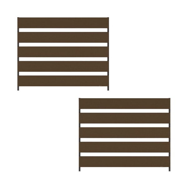 旭興進 着脱式目隠しフェンス1000 T-8 TK 2枚セット aks-46741 チーク メーカー直送