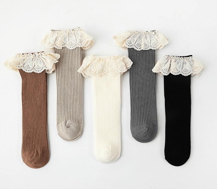 6周年記念イベントが ファッション 春と秋の新しい子供用綿の靴下3足组女の子のための甘い日本庭園の