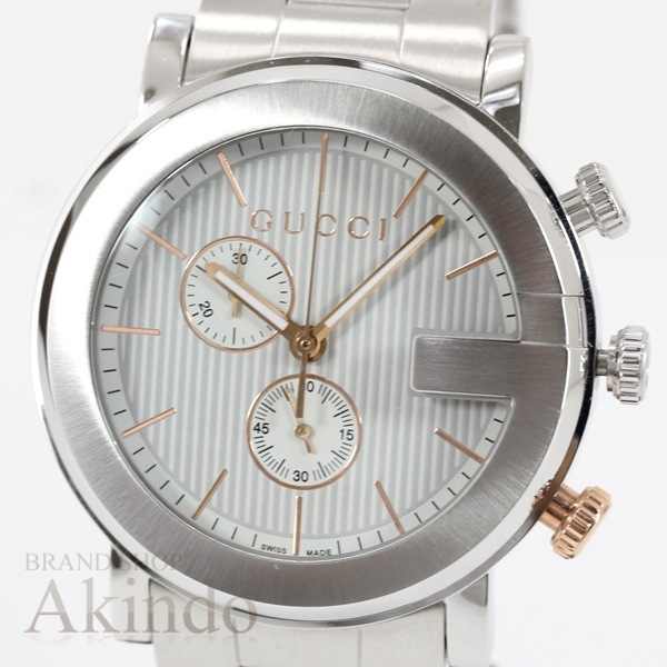 腕時計 メンズ 101M クロノグラフ搭載 Gロゴケース SS ステンレス クォーツ時計 プレゼント 高級 ビジネス カジュアル