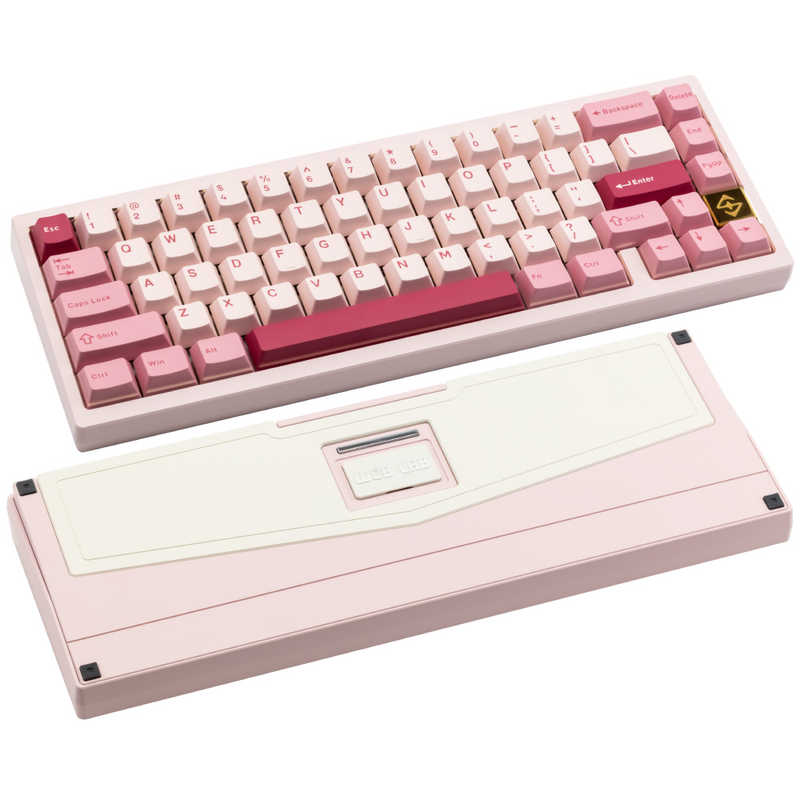 KIBU　キーボード ZEN 65 Ultra(英語配列) ピンクゴールド ［有線・ワイヤレス / Bluetooth・USB］　UZ65PG