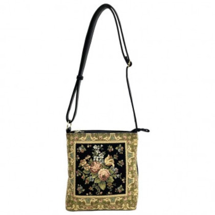 優美社 6013-00 ゴブラン織（ごぶらんおり） ショルダーバッグ ブラック 8,996円