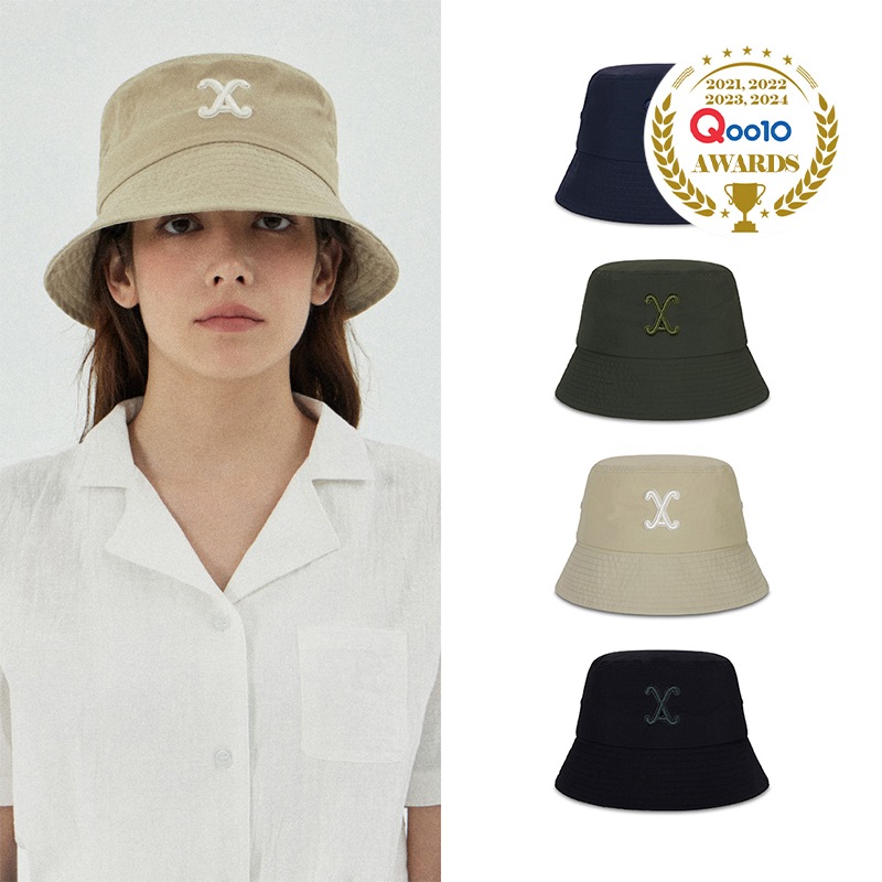 VA Curved Logo Nylon Bucket Hat / VAカーブドロゴナイロンバケットハット(4Color)
