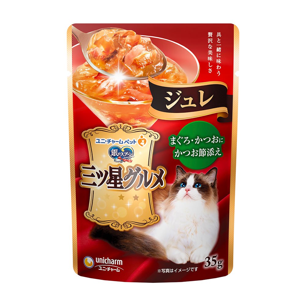 三ツ星グルメ　パウチ　ジュレ　まぐろ・かつおにかつお節添え　３５ｇX１６０袋　ＣＲＣ35―20―55―40―00