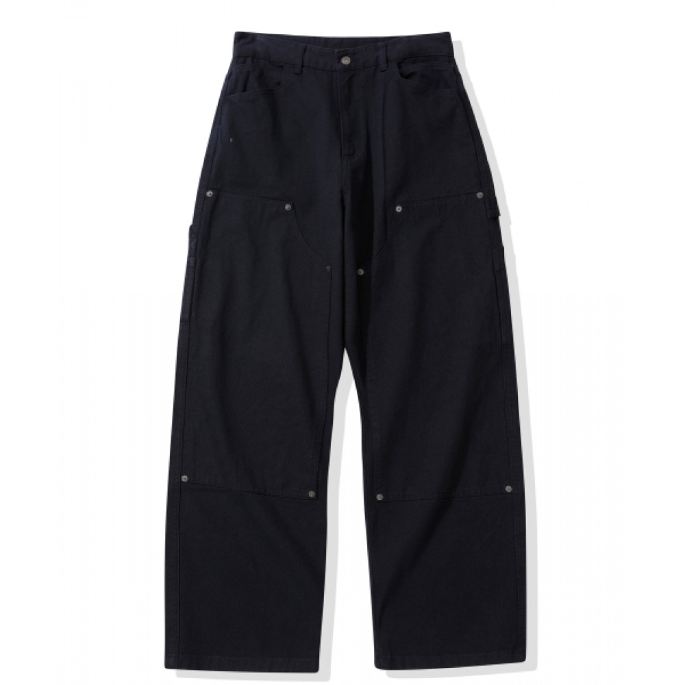 CODEGRAPHY ワイドカーペンターコットンパンツ_ネイビ