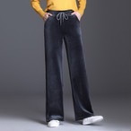 ベルベットパンツ　グレー/ネイビー/ブラック