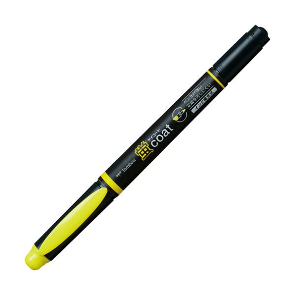 (まとめ) トンボ鉛筆 蛍コート ツインタイプきいろ WA-TC91 1本 (×100セット)
