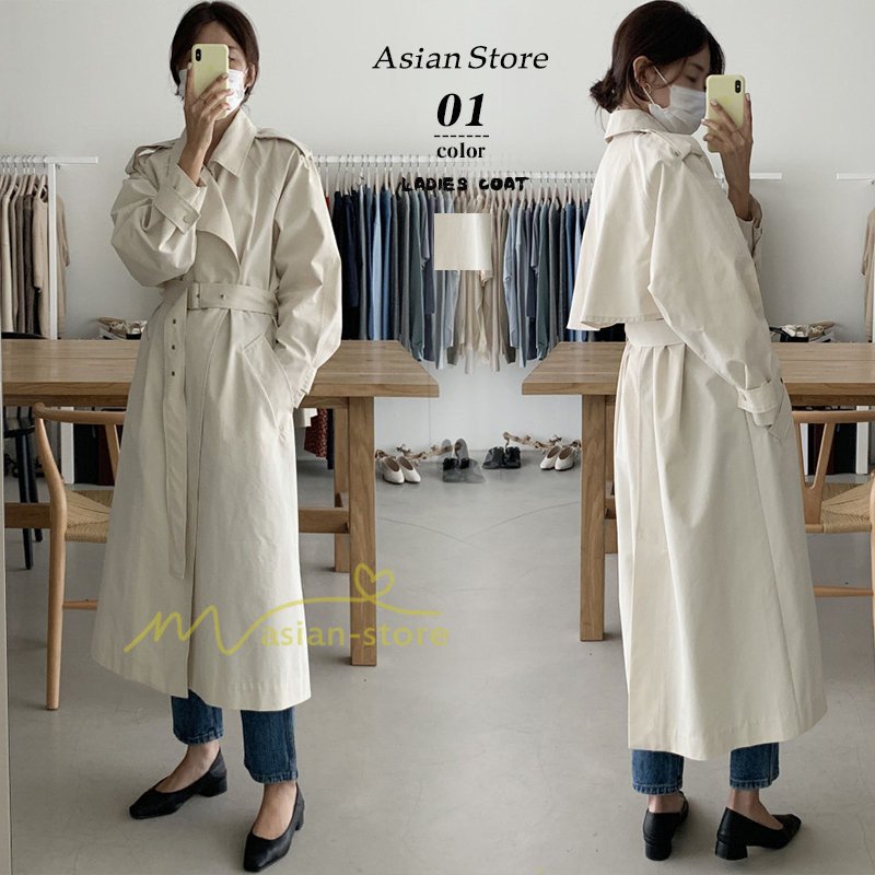 新作人気 冬 レディース コート ロングコート チェスターコート ベ アウター 秋 レディース トレンチコート チェスターコート カラー ベージュ 写真参照 Escutai Com